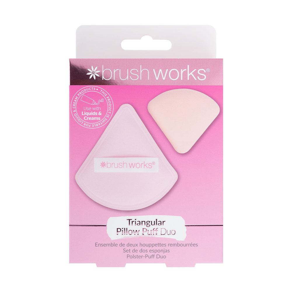 Brushworks Triangular Pillow Puff Duo