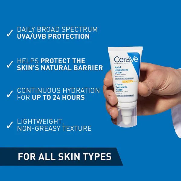 CeraVe AM Facial Moisturising Lotion SPF30 52ml