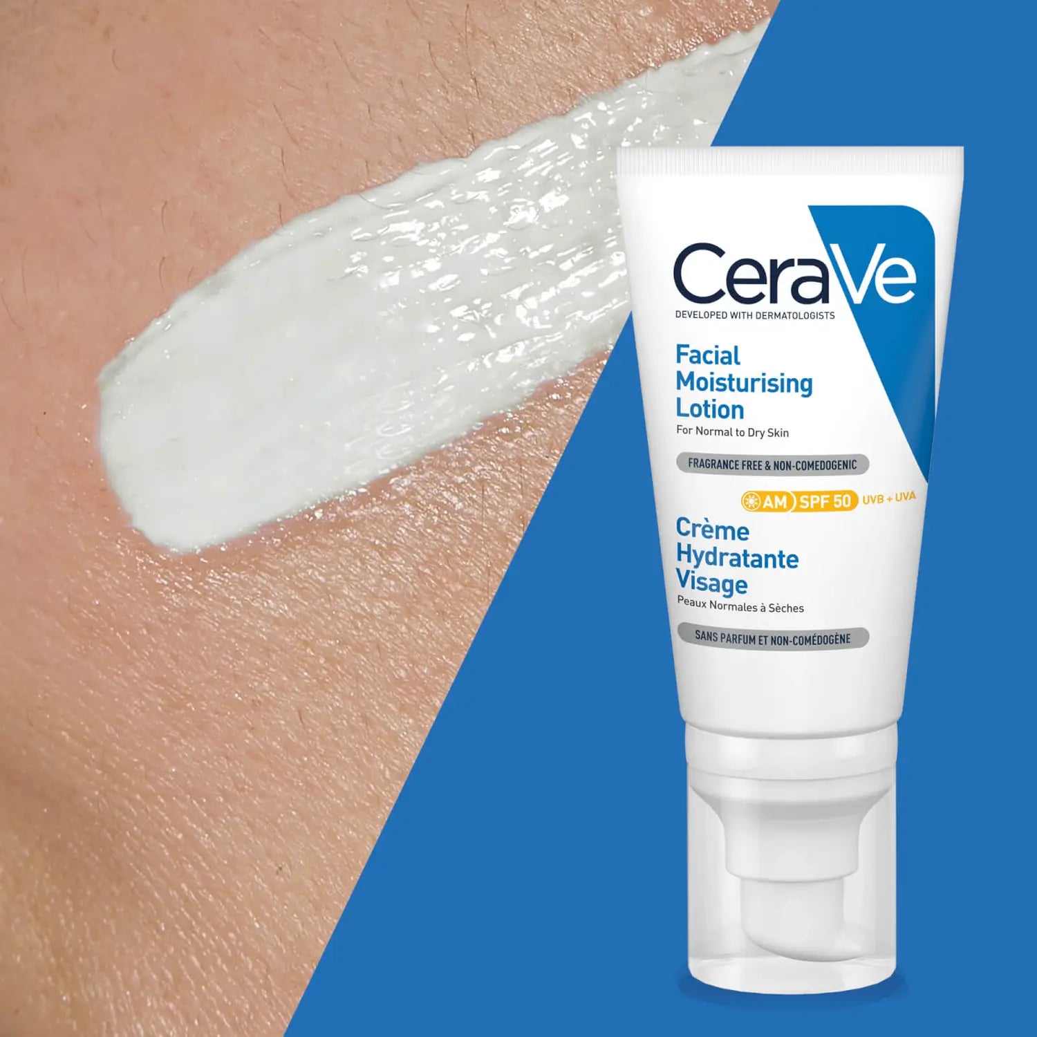 CeraVe AM Facial Moisturising Lotion SPF50 52ml - CeraVe