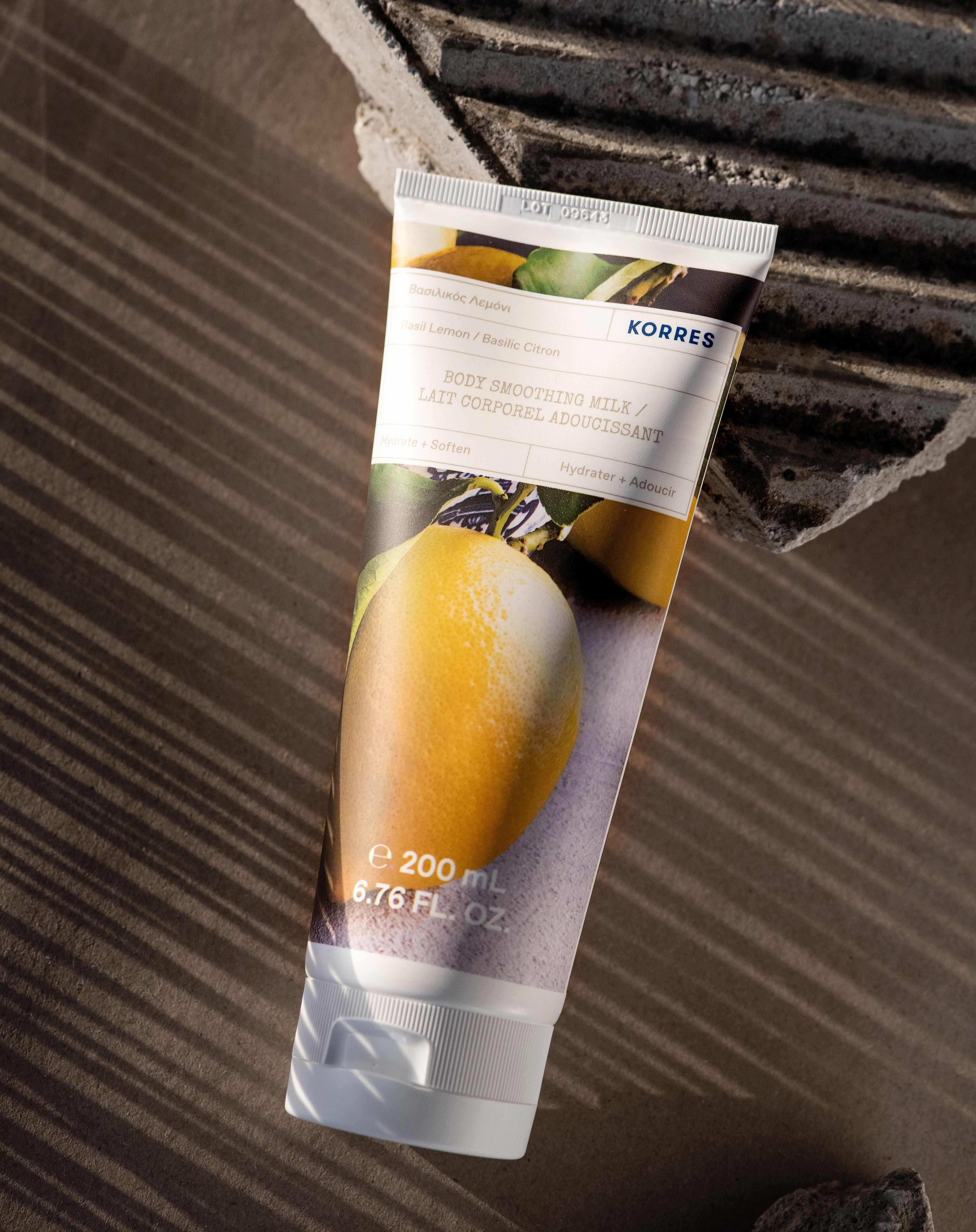 KORRES Basil Lemon Body Smoothing Milk 200ml - Korres