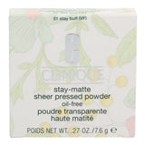 Clinique Stay-Matte Sheet Pressed Powder - 01 Stay Buff 7.6g