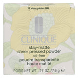Clinique Stay-Matte Sheet Pressed Powder - 17 Stay Golden 7.6g