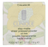 Clinique Stay-Matte Sheet Pressed Powder - 17 Stay Golden 7.6g