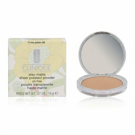 Clinique Stay-Matte Sheet Pressed Powder - 17 Stay Golden 7.6g