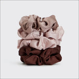 Kitsch Satin Sleep Scrunchies 5pc - Cameo