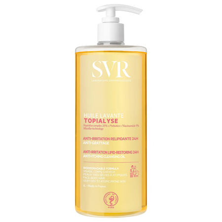SVR Topialyse Face and Body Emulsifying Micellar Oil Wash 1000ml