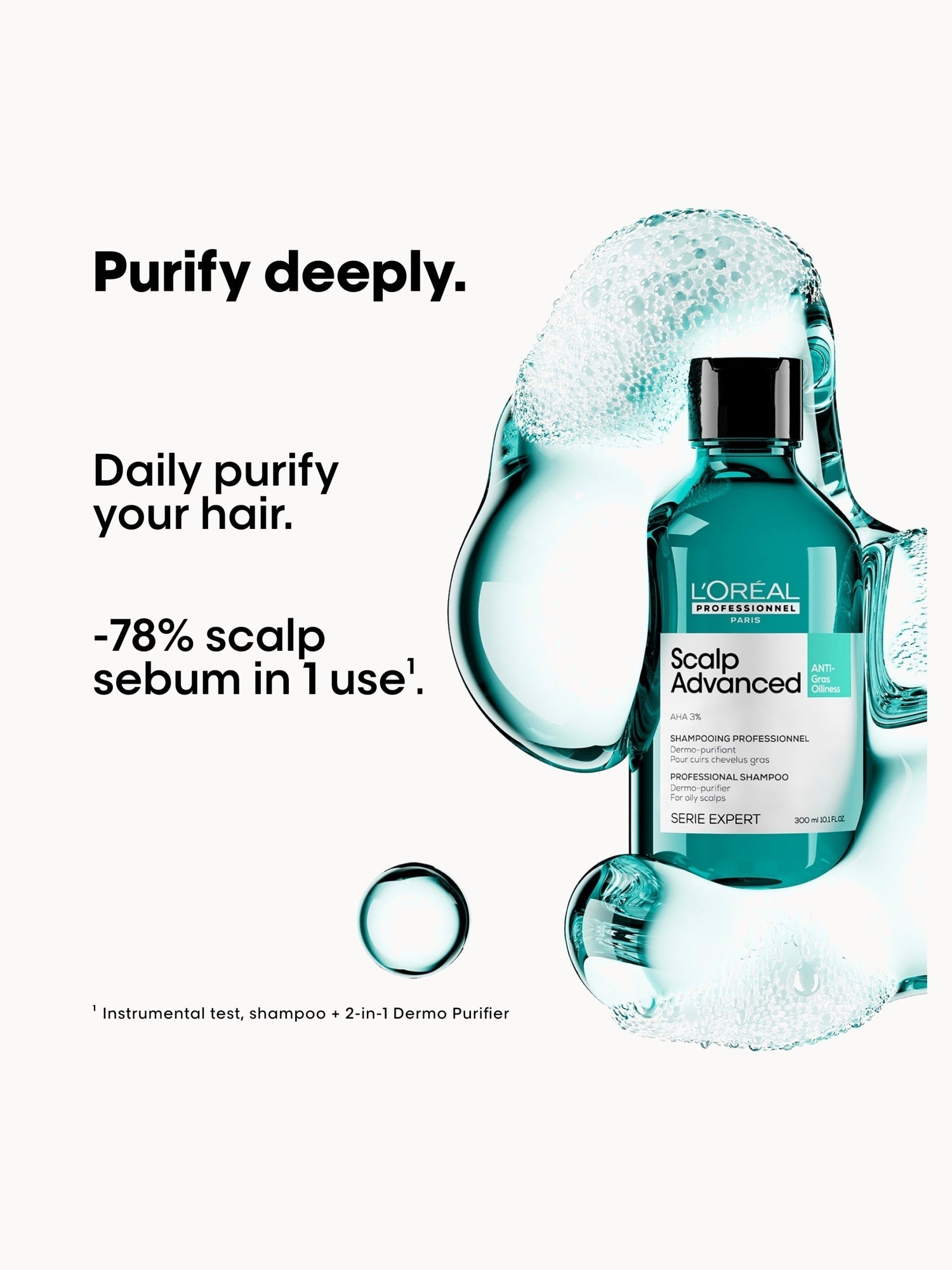 L'Oréal Professionnel Scalp Advanced Anti-Oiliness Dermo Purifier Shampoo 300ml