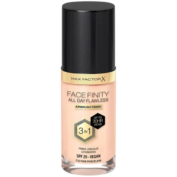 Max Factor Facefinity All Day Flawless 3 in 1 Foundation C10 Fair Porcelain