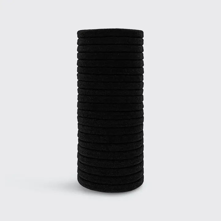 Kitsch Eco-Friendly Nylon Elastics 20pc Set - Black