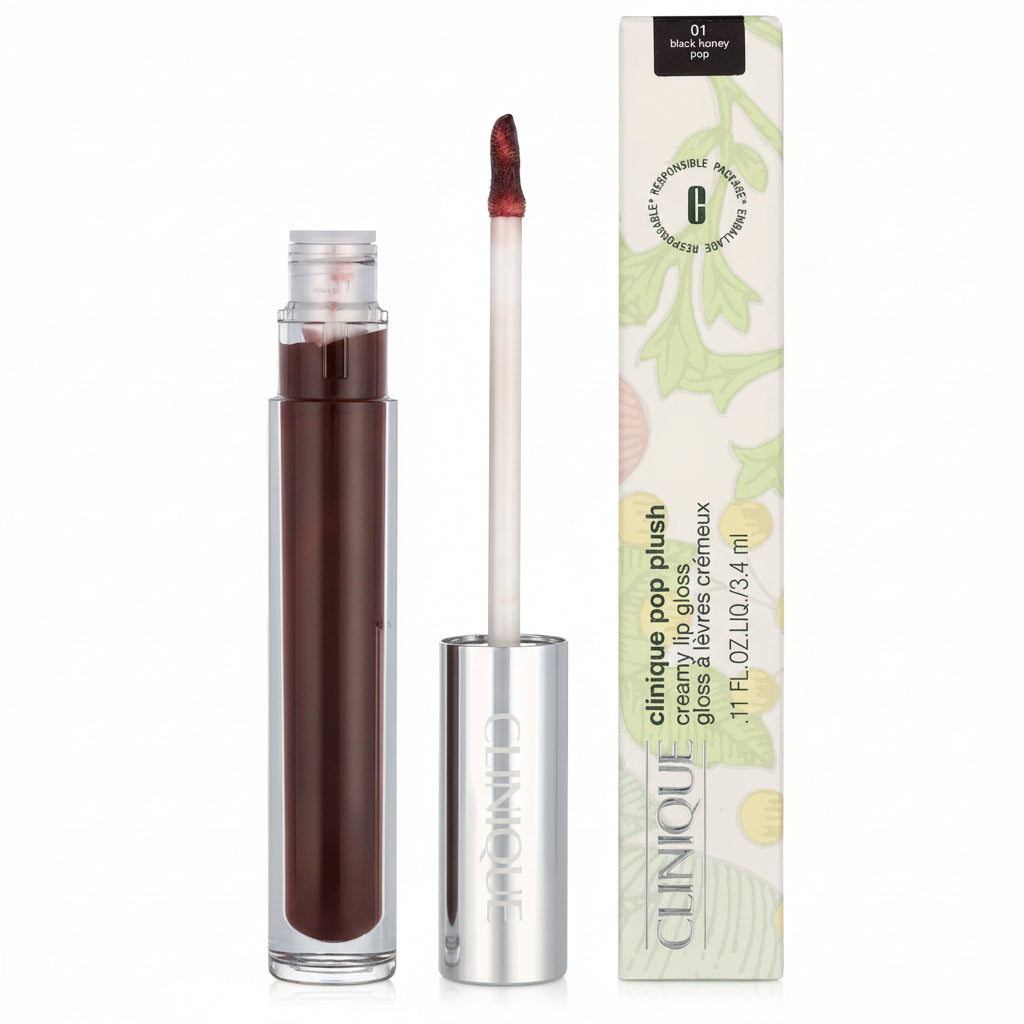 Clinique Pop Plush Creamy Lip Gloss 3.4ml - 01 Black Honey Pop