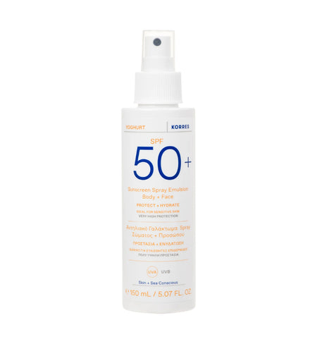 Korres Yoghurt Sunscreen Spray Emulsion Body + Face SPF50 150ml