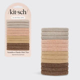 Kitsch Recycled Nylon Glitter Medium Elastics 12pc- Neutral