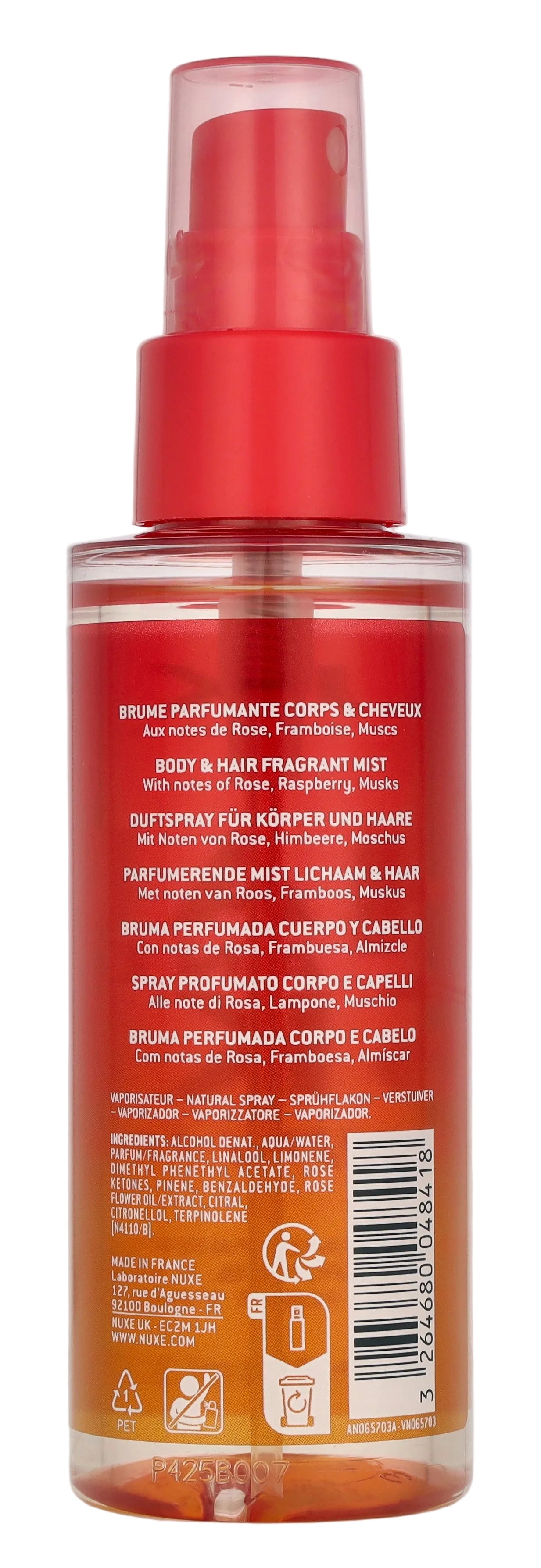 NUXE Hair & Skin Happy In Pink Body Mist 100ml