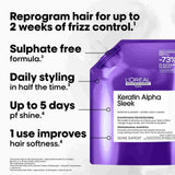 L’Oréal Keratin Alpha Sleek Refill Pouch 1000ml