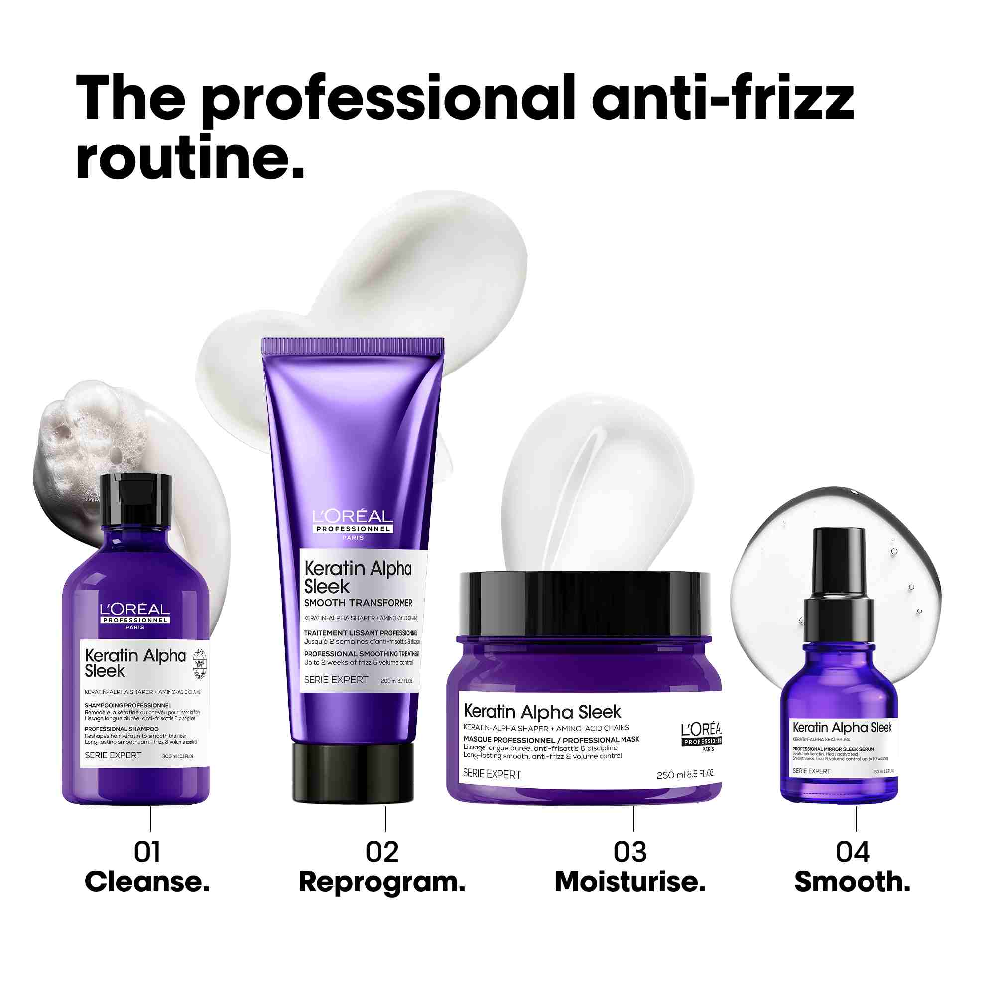 L’Oréal Keratin Alpha Sleek Conditioner 200ml