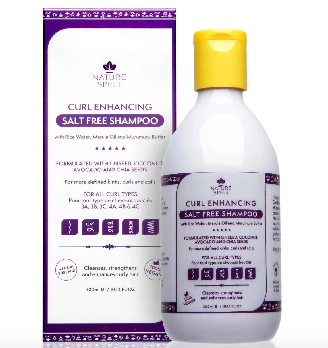 Nature Spell Curl Enhancing Salt Free Shampoo 300ml