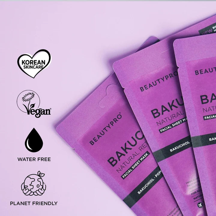 Beauty Pro Bakuchiol Facial Sheet Mask