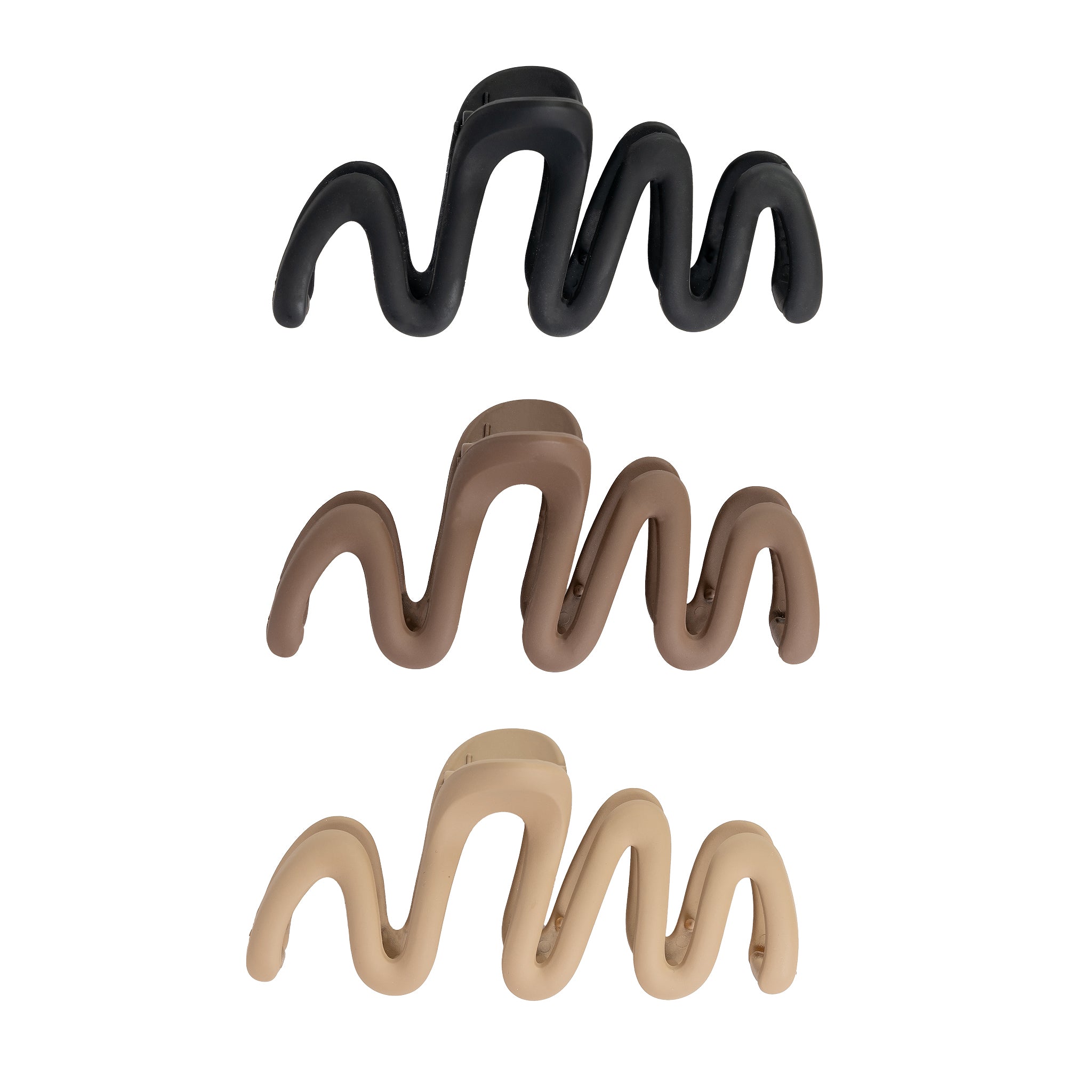 Brushworks Wave Claw Clips 3 pack