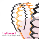 Brushworks Zig Zag Headbands 3 Pack