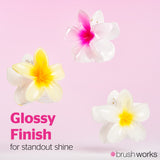 Brushworks Tropical Flower Claw Clips 3 pack