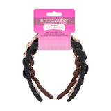 Brushworks Ribbon Zig Zag Headbands 3 Pack
