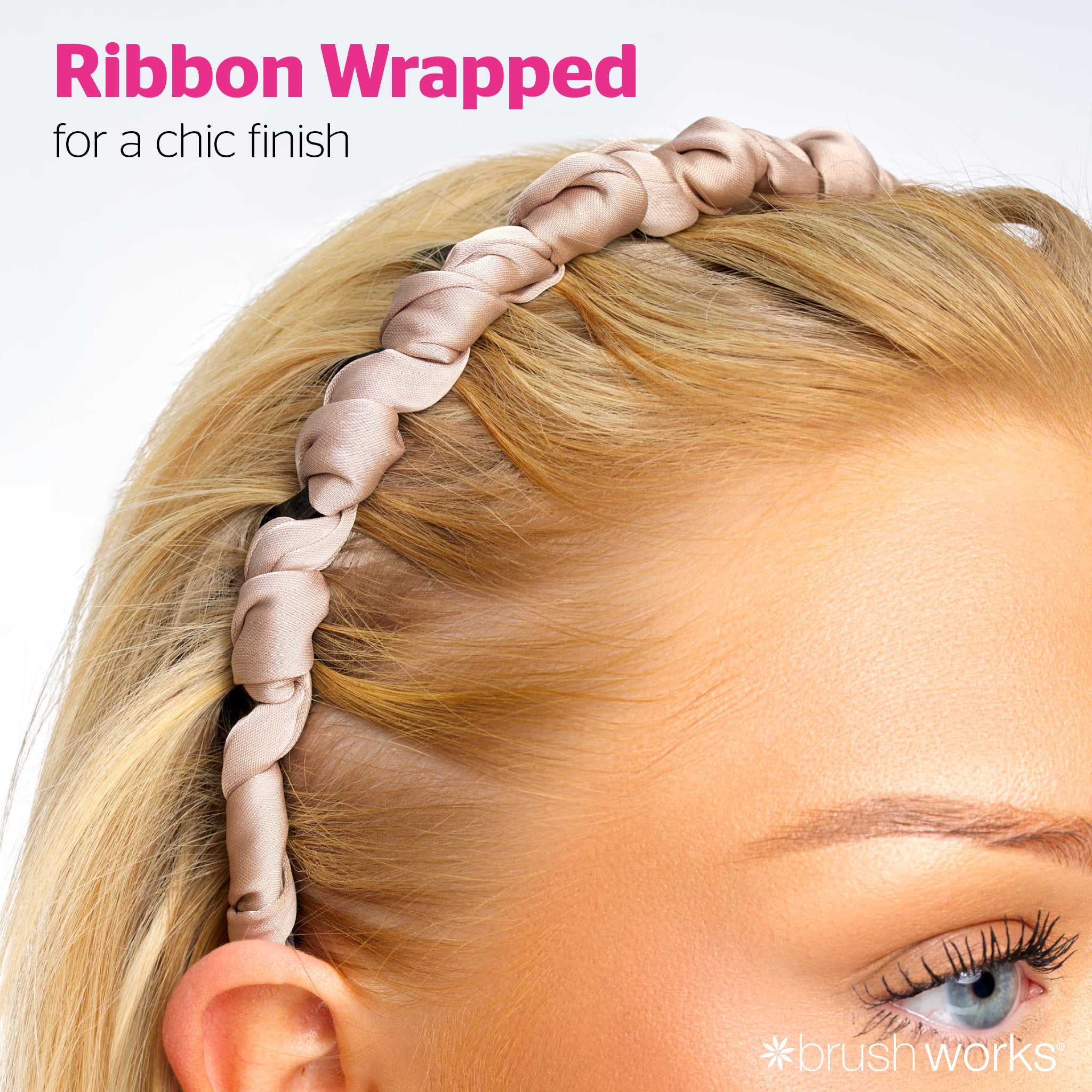 Brushworks Ribbon Zig Zag Headbands 3 Pack