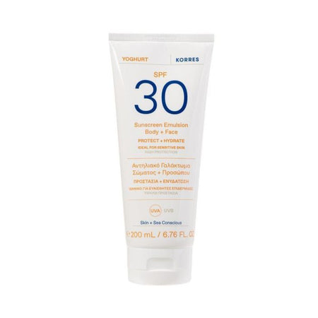 Korres SPF 30 Sunscreen Emulsion Body + Face 200ml