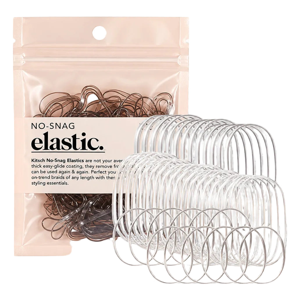 Kitsch No-Snag Elastics (100pc) - Brown