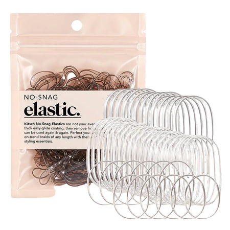 Kitsch No-Snag Elastics (100pc) - Brown