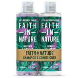 Faith in Nature Lavender & Geranium Shampoo & Conditioner Duo 400ml