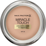 Max Factor Miracle Touch Cream to Liquid Foundation 045 Warm Almond