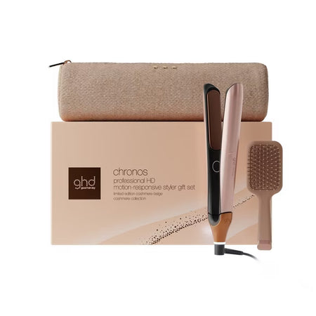 ghd Chronos Hair Straightener Festive Gift Set In Cashmere Beige