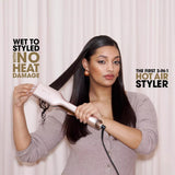 ghd Duet 2-In-1 Hot Air Styler Festive Gift Set In Cashmere Beige