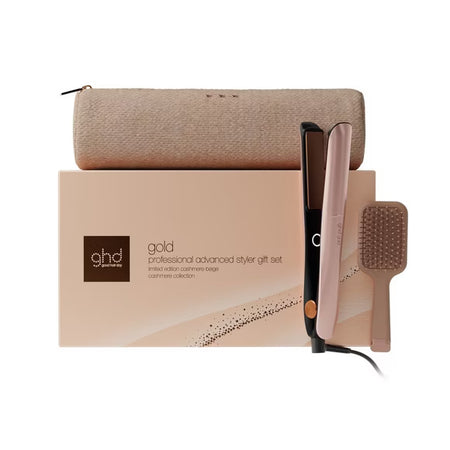 ghd Gold Hair Straightener Festive Gift Set in Cashmere Beige