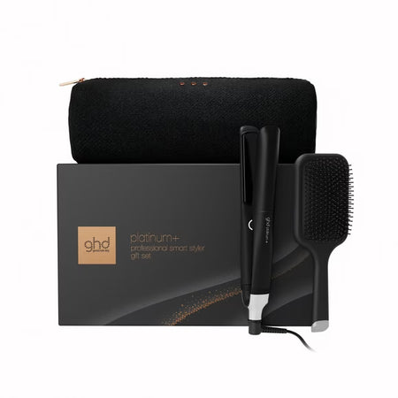 ghd Platinum+ Hair Straightener Festive Gift Set in Black