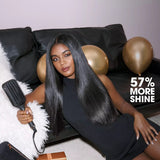 ghd Glide+ Max Hot Brush Festive Gift Set In Black