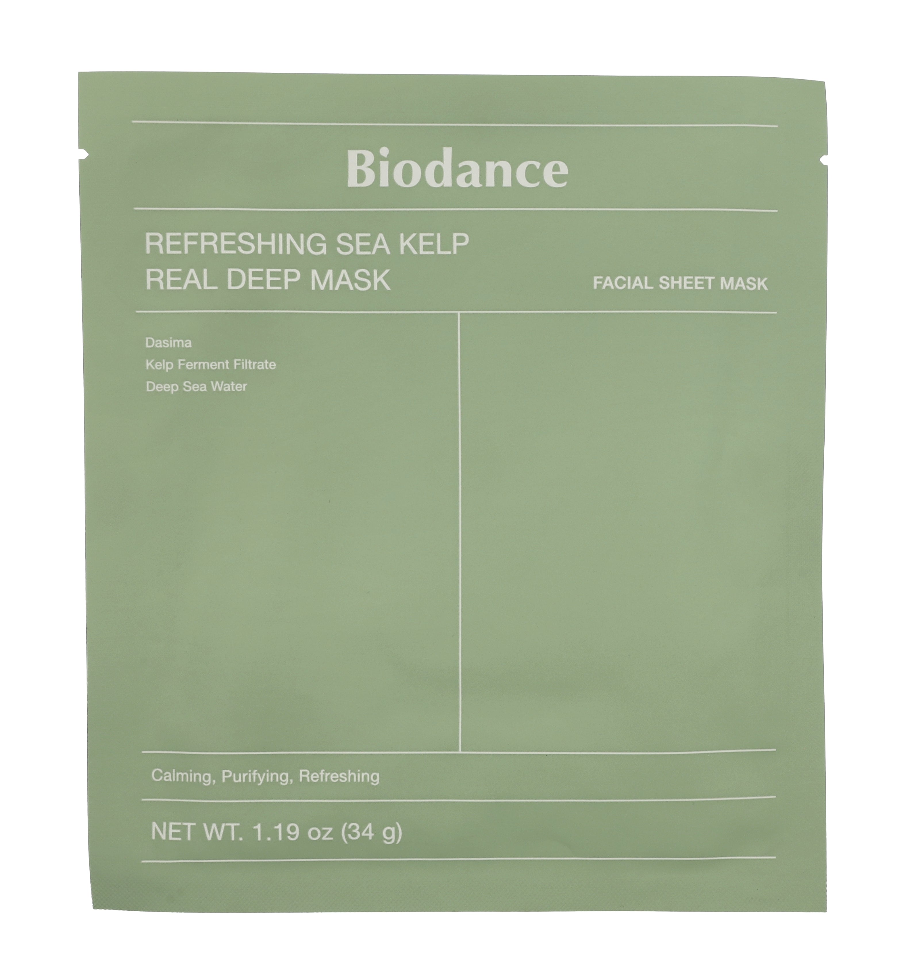 Biodance Refreshing Sea Kelp Real Deep Mask 34g