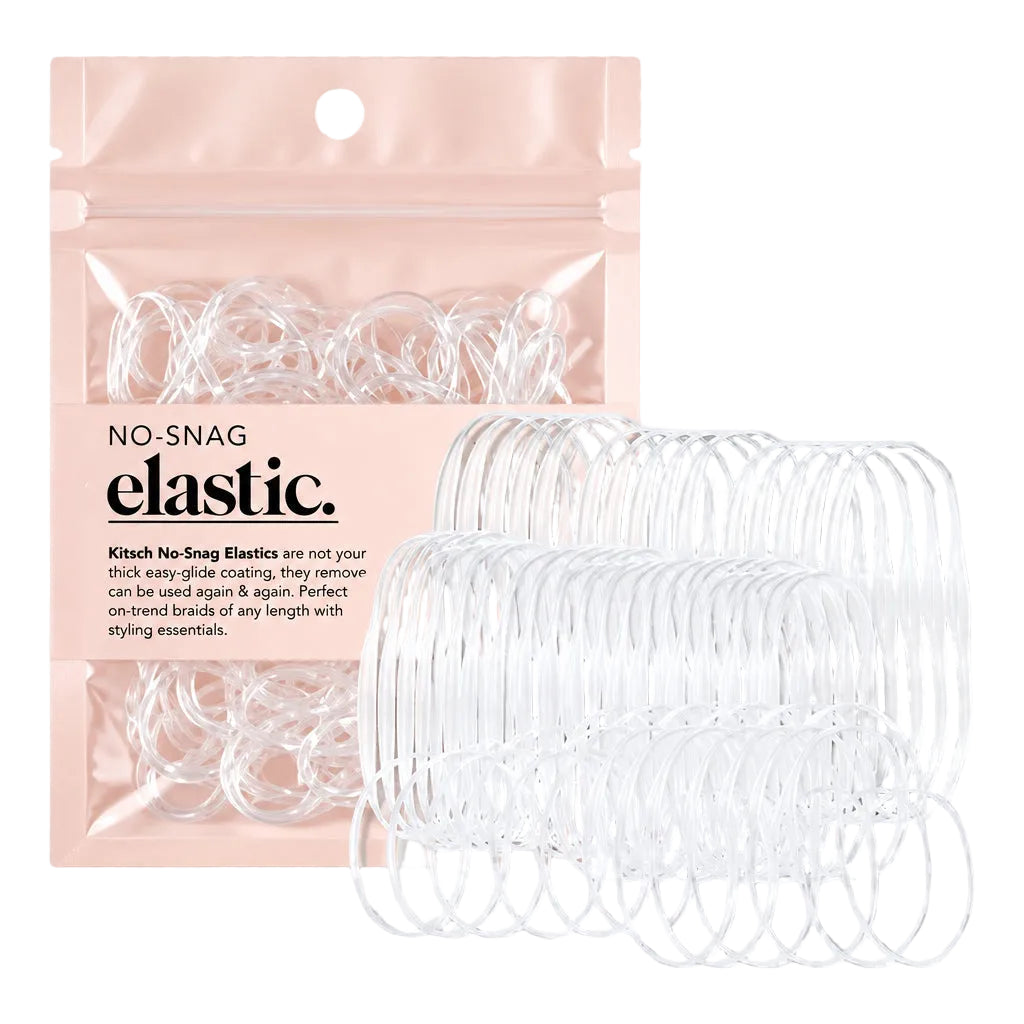 Kitsch No-Snag Elastics (100pc) - Clear