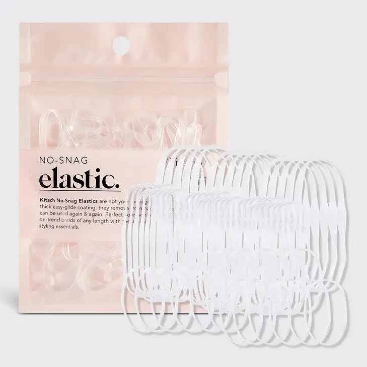 Kitsch No-Snag Elastics (100pc) - Clear