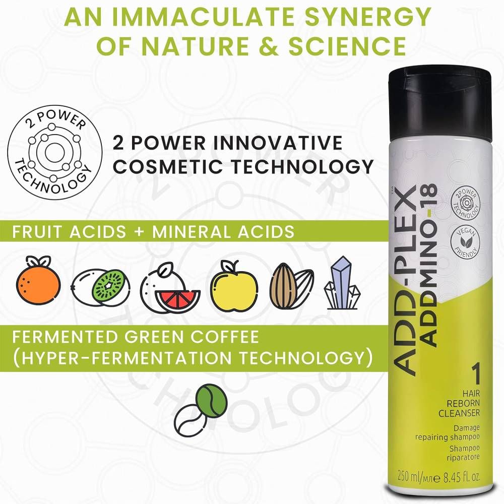 Addmino-18 Add-Plex 1 Hair Reborn Cleanser 250ml
