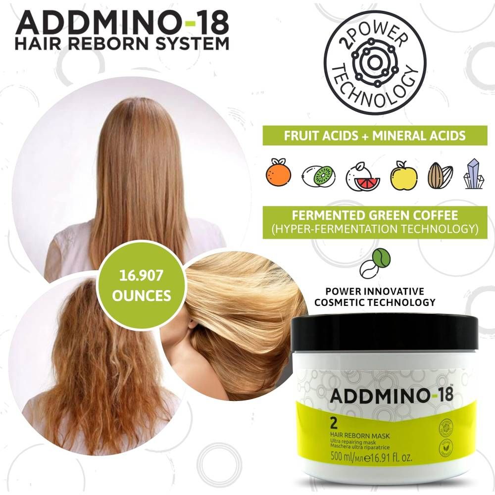 Addmino-18 Add-Plex 2 Hair Reborn Mask 500ml