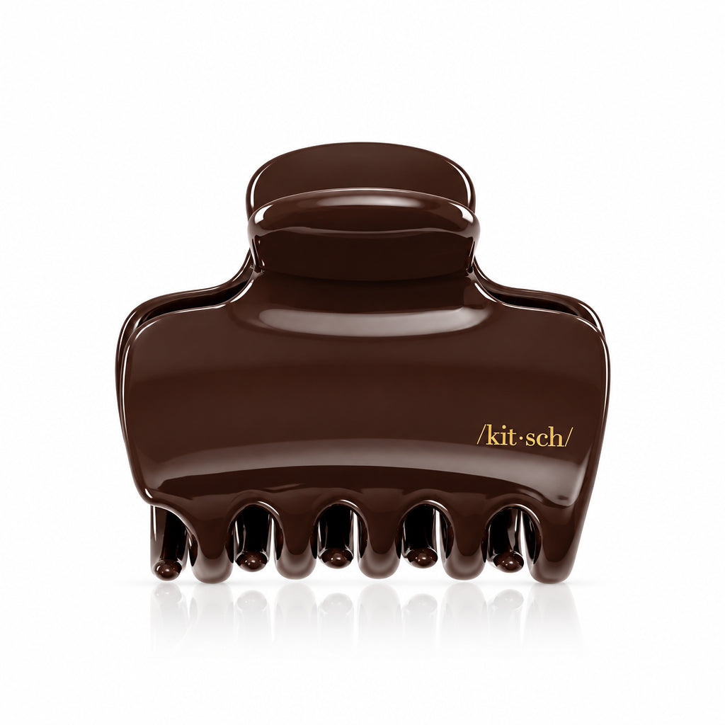 Kitsch Recycled Plastic Puffy Cloud Clip 1pc - Chocolate