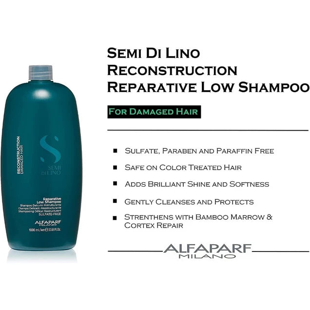 Alfaparf Milano Semi Di Lino Reconstruction Reparative Low Shampoo 1000ml