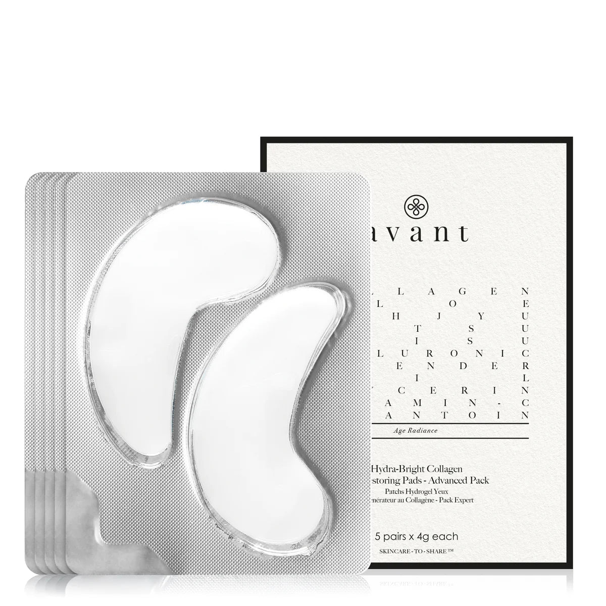 Avant Skincare Hydra-Bright Collagen Eye Restoring Pads 3 Pack