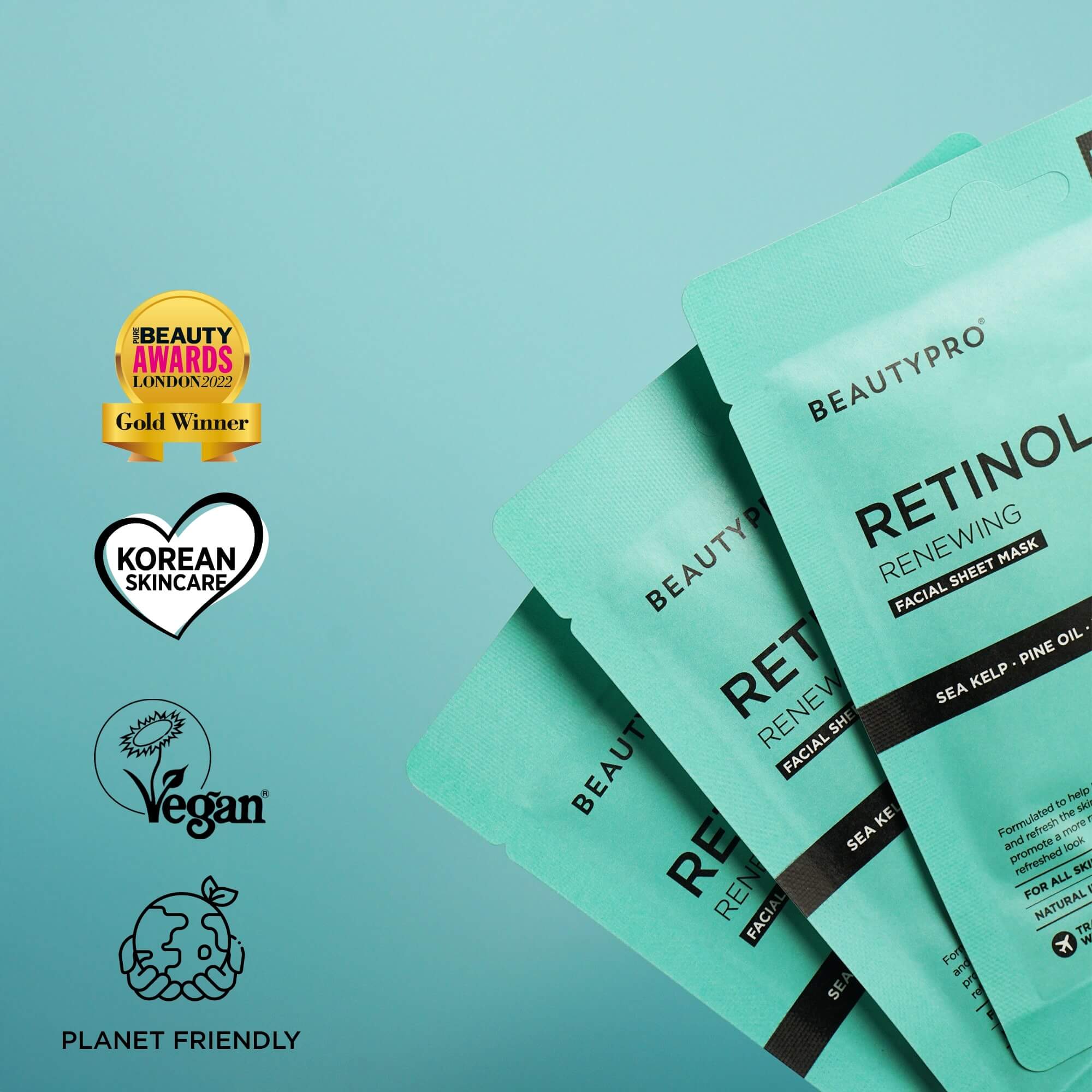 BEAUTYPRO Retinol Sheet Mask Duo