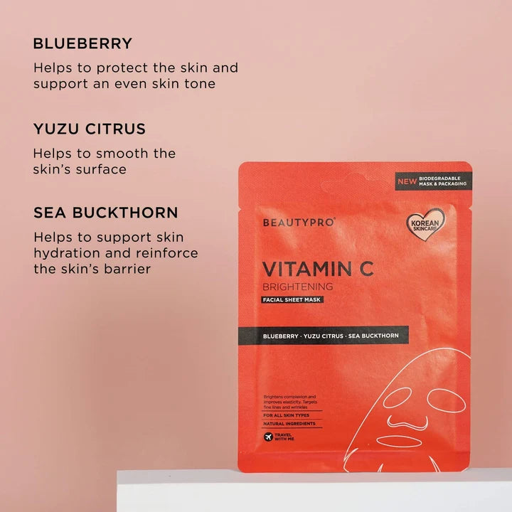 BEAUTYPRO Vitamin C Sheet Mask Duo