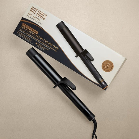 Hot Tools Black Gold Digital Salon Curling Iron 38mm