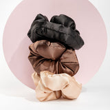 Brushworks Large Classic Cloud Scrunchies - 3 Pack