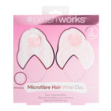Brushworks Microfibre Hair Towel Wrap - 2 Pack