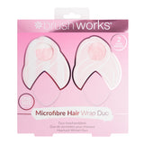 Brushworks Microfibre Hair Towel Wrap - 2 Pack